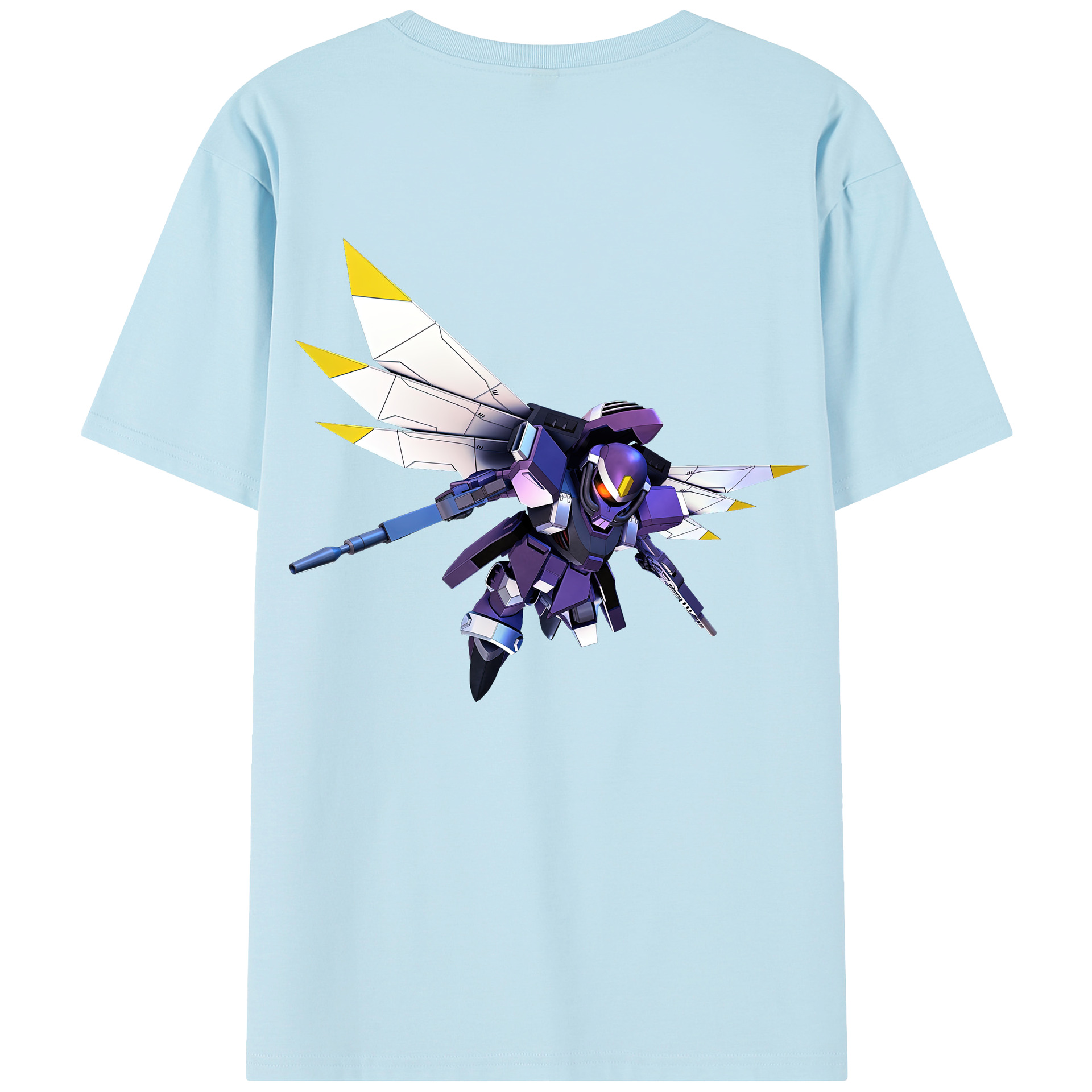 （画像用） 機動戦士ガンダム Mobile Suit Gundam 綿100％半袖Tシャツ（背面プリント）